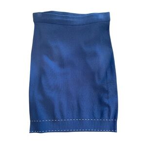 Bloomings Amsterdam Bkue Knit pull on skirt 
Size Medium